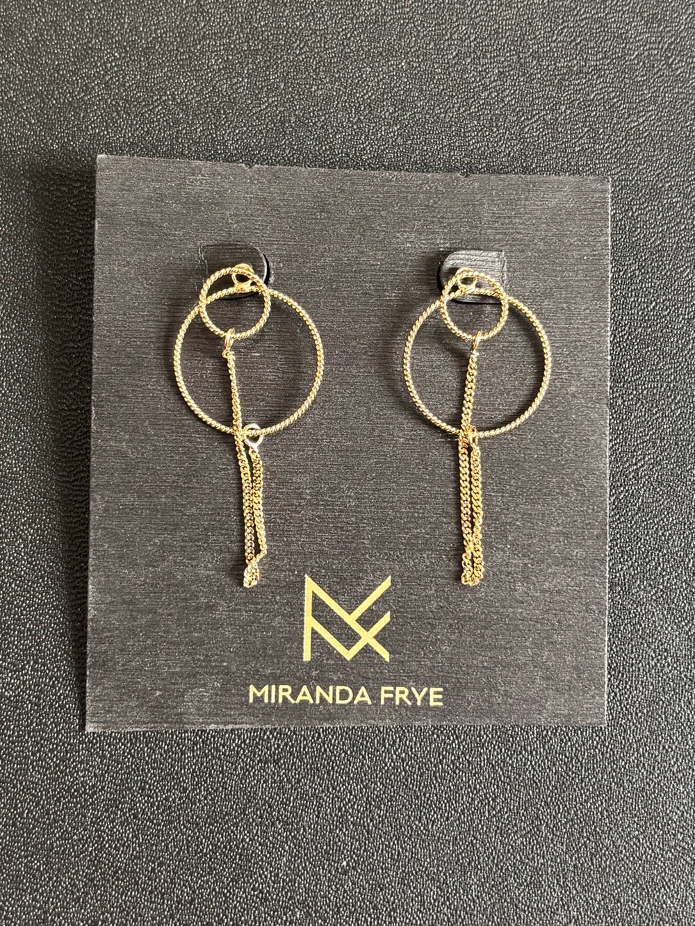 NWT Miranda Frye Gia Gold Earrings
